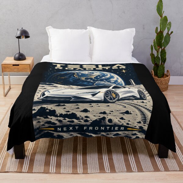 Item preview, Tesla Roadster on Mars | Next Frontier Space Car Art designed and sold by TEEJAMBOREE.