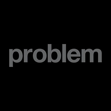 Artwork thumbnail, Problem by The Common Tee