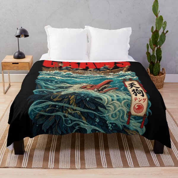 Item preview, Tengu Crow Goblin Yokai Feathered Spirit Ukiyo-e Sea Monster Art designed and sold by BRTHRCNK01.