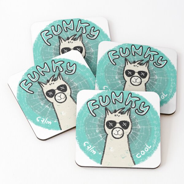Item preview, Funky Alpaca in Blue Circle designed and sold by Gumirart.