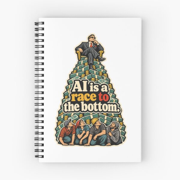 Item preview, AI is a race to the bottom (AI PROTEST) designed and sold by lovewhatyoudo.