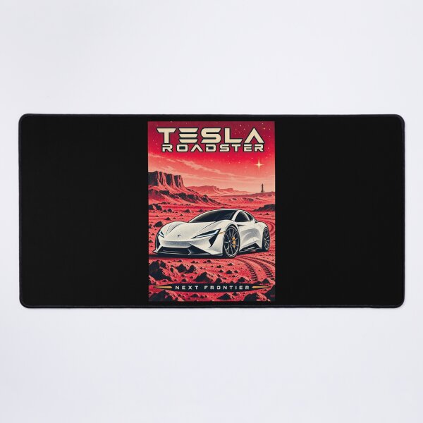 Item preview, Tesla Roadster on Mars | Next Frontier Space Car Art designed and sold by TEEJAMBOREE.