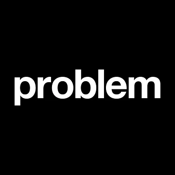 Artwork thumbnail, Problem by The Common Tee