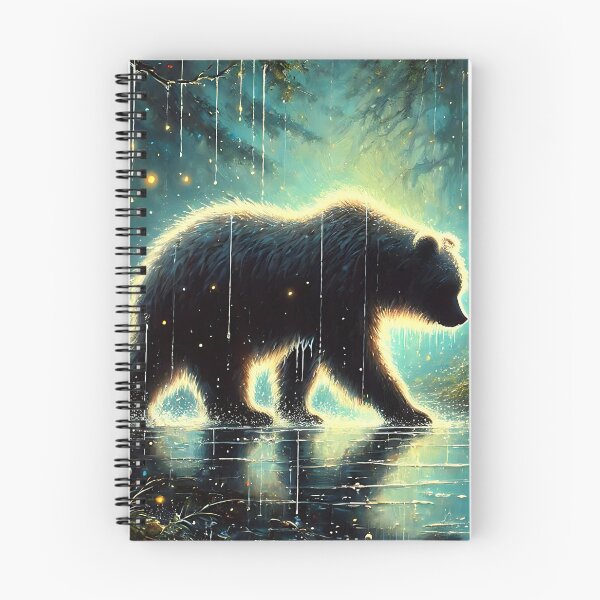 Item preview, Grizzly Bear in Enchanted Forest | Fantasy Wildlife Art designed and sold by ksgraphics222.