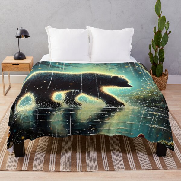 Item preview, Grizzly Bear in Enchanted Forest | Fantasy Wildlife Art designed and sold by ksgraphics222.