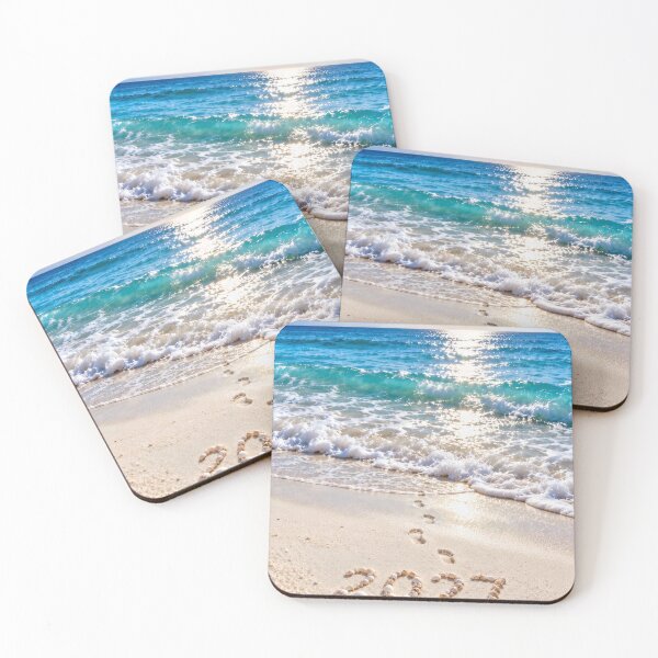 Item preview, New Year 2027 Seashells on a Tropical Beach designed and sold by Maria Dryfhout.