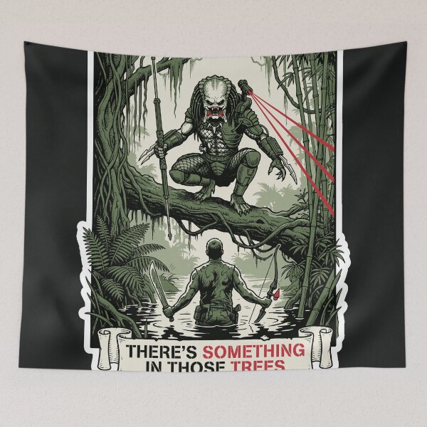 Item preview, There's Something In Those Trees Alien Hunter designed and sold by ruidaniel.