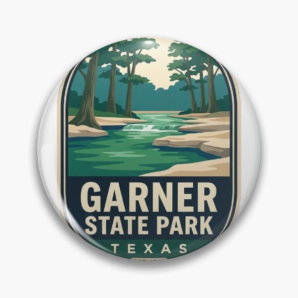 Item preview, Garner State Park Texas Frio River Oval Badge Sticker designed and sold by DetourDgn.
