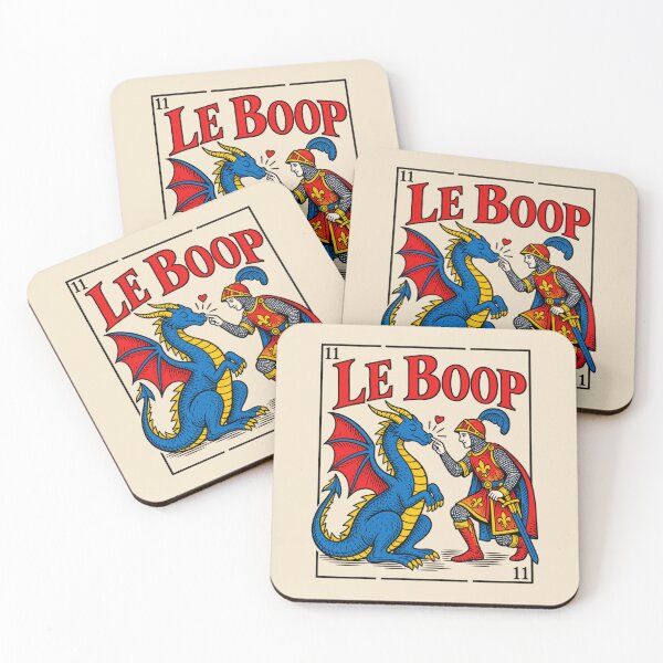 Item preview, Knight Dragon Vintage Playing Card Le Boop Medieval Humor designed and sold by AmiGraph.