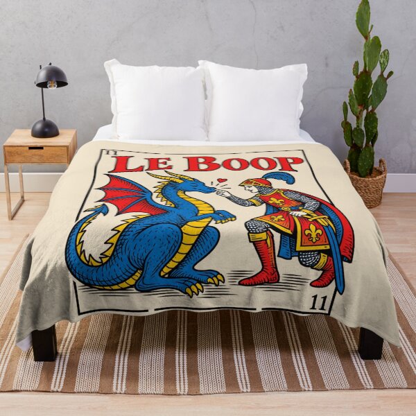 Item preview, Knight Dragon Vintage Playing Card Le Boop Medieval Humor designed and sold by AmiGraph.