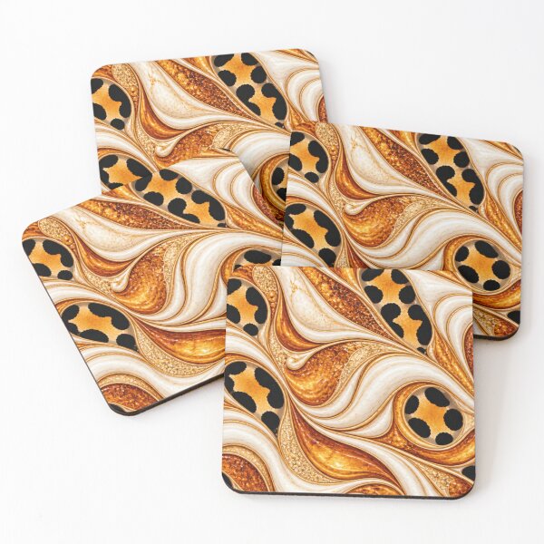 Item preview, Golden Safari Flow – Leopard Marble Elegance designed and sold by annenambiro.
