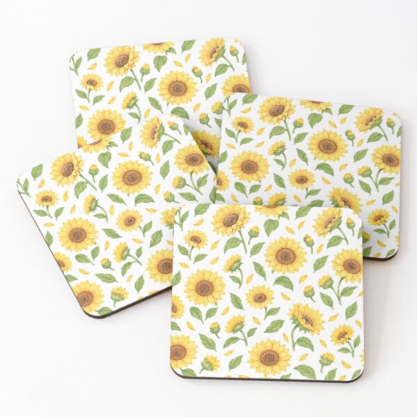 Item preview, Bright Watercolor Sunflower Seamless Pattern designed and sold by JuliaMarkStudio.