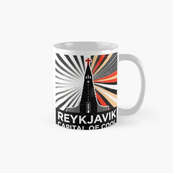 Item preview, Reykjavik Iceland Retro Travel Poster Art designed and sold by OzzFrequency.
