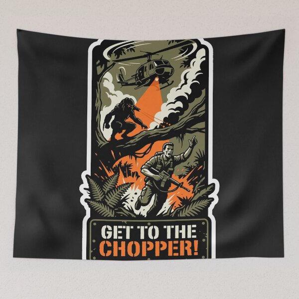 Item preview, Get To The Chopper Jungle Action Hunter designed and sold by ruidaniel.