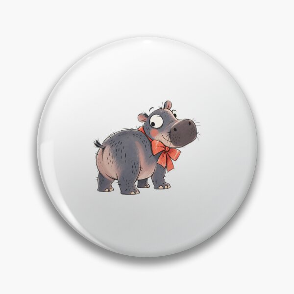 Item preview, Pygmy Hippo with a Festive Bow designed and sold by The-Art-of-D.