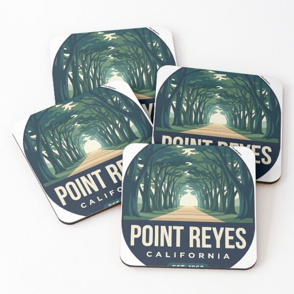 Item preview, Point Reyes California Cypress Tree Tunnel Oval Badge Sticker designed and sold by DetourDgn.