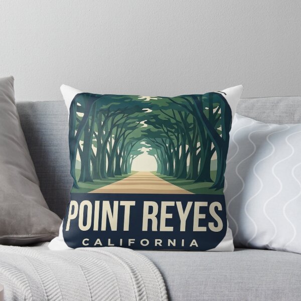 Item preview, Point Reyes California Cypress Tree Tunnel Oval Badge Sticker designed and sold by DetourDgn.