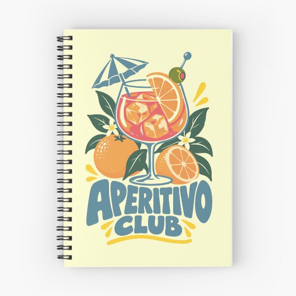 Item preview, Aperitivo Club Retro Italian Spritz Cocktail Summer Art designed and sold by CamaleonDesigns.