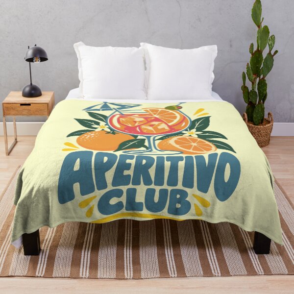 Item preview, Aperitivo Club Retro Italian Spritz Cocktail Summer Art designed and sold by CamaleonDesigns.