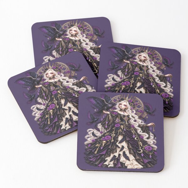 Item preview, Seraphina The Raven Doll – Gothic Victorian Porcelain Doll designed and sold by TheInkRaven.