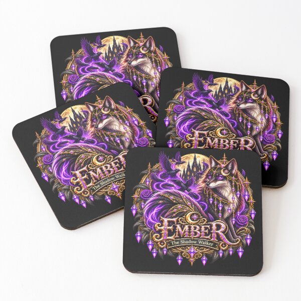 Item preview, Ember the Shadow Walker – Gothic Fantasy Fox | Luna’s Forest Friends designed and sold by TheInkRaven.