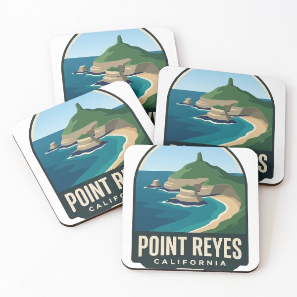Item preview, Point Reyes California Chimney Rock Arch Badge Sticker designed and sold by DetourDgn.