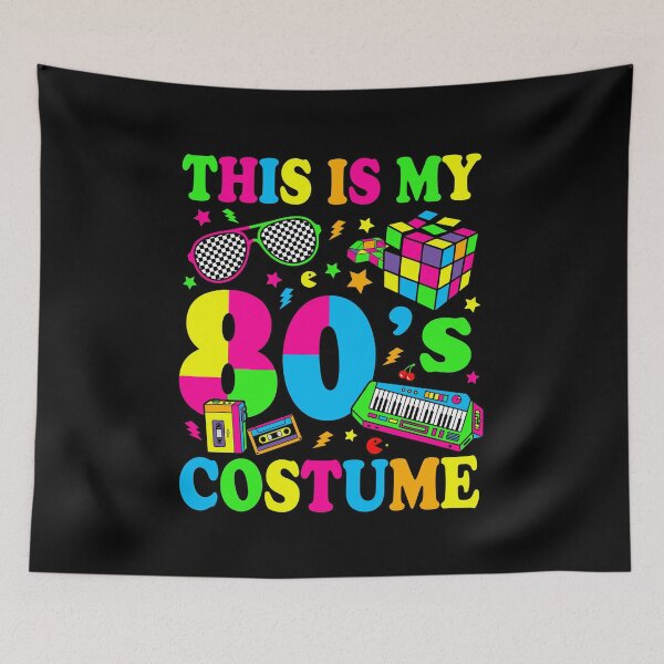 Item preview, The Neon Nostalgia: 1980s Lazy Halloween Costume designed and sold by  MOHAMED.