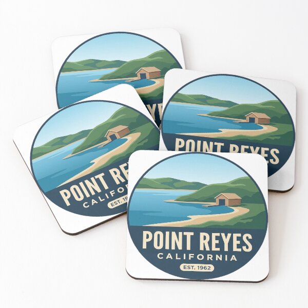 Item preview, Point Reyes California Tomales Bay Circle Badge Sticker designed and sold by DetourDgn.