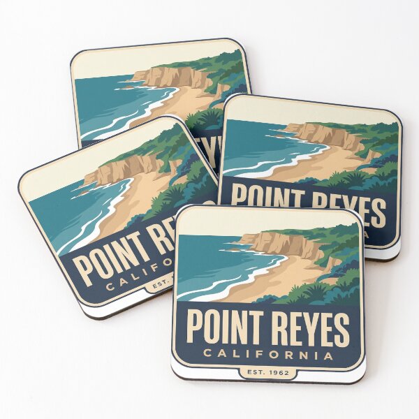 Item preview, Point Reyes California Coast Bluffs Ribbon Badge Sticker designed and sold by DetourDgn.