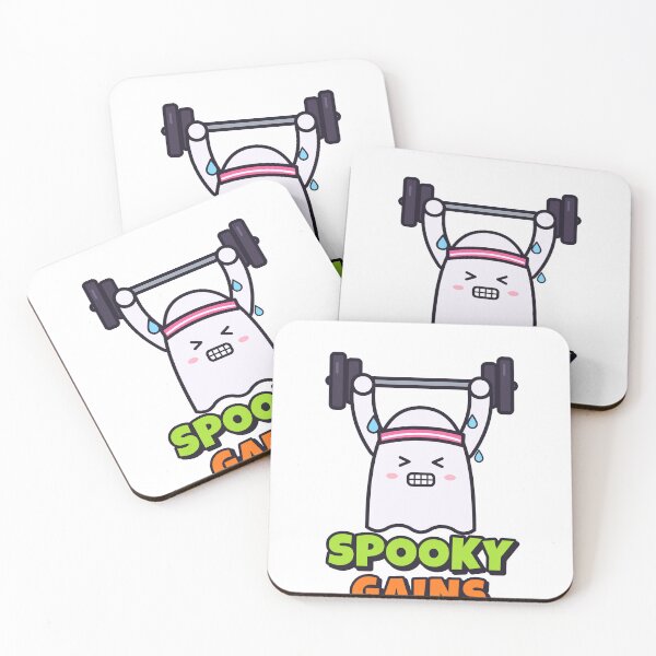 Item preview, Spooky Gains Ghost Lifting Weights Gym Halloween designed and sold by Pixel Pantry.