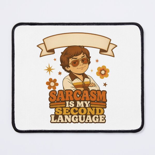 Item preview, Sarcasm Is My Second Language Retro designed and sold by Artisan-Vault.