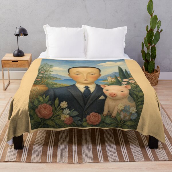 Item preview, Man and pet pig designed and sold by Gaspar Avila.