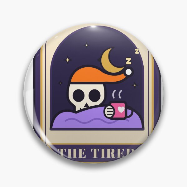 Item preview, The Tired Tarot Card Skeleton Coffee designed and sold by Pixel Pantry.