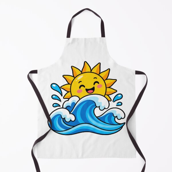 Item preview, Kids design sun swims in waves designed and sold by Alaa-love-art.