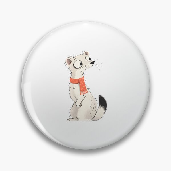 Item preview, Stoat Wrapped in a Short Winter Scarf designed and sold by The-Art-of-D.