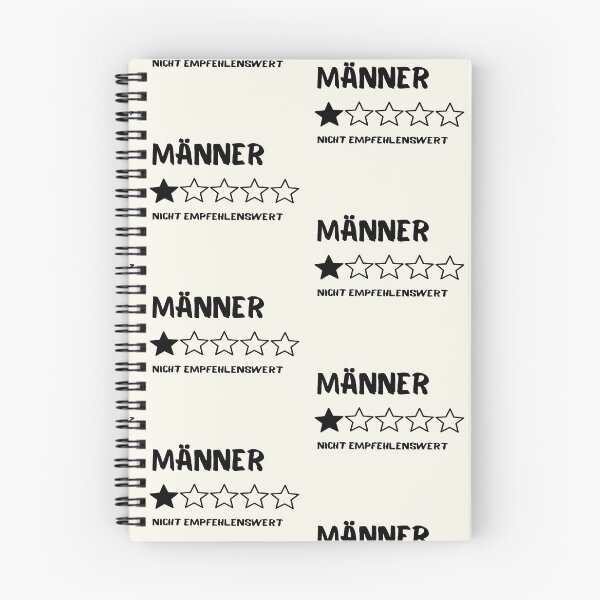 Item preview, Men 1 out of 5 stars – Not recommended, German text black designed and sold by LiskoDesign.