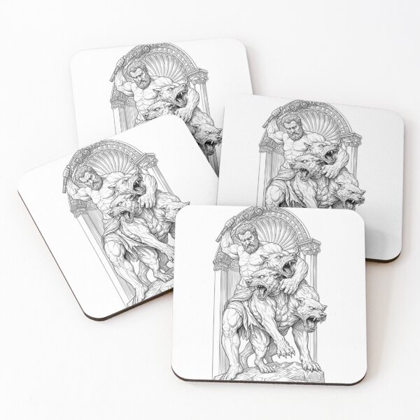 Item preview, Hercules and Cerberus designed and sold by UmaCreatesThings.