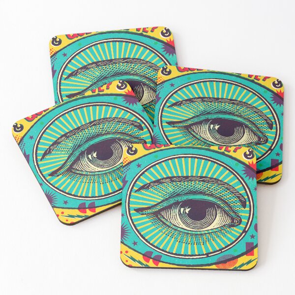 Item preview, Retro All Seeing Eye Spanish Carnival Lettering designed and sold by Fani*.