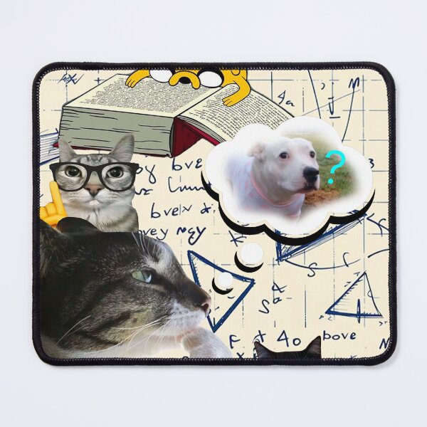 Item preview, Cartoons Doing Math: Confused Cat, Jake the Dog & SpongeBob Meme designed and sold by JIMTOPMOY.