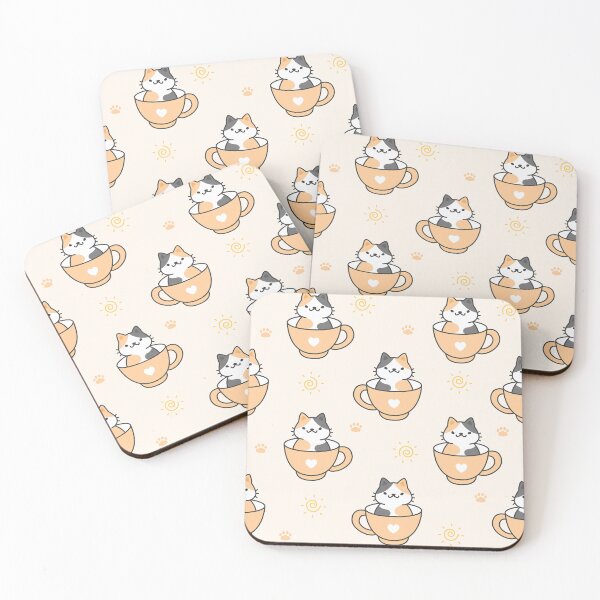 Item preview, Grumpy Cat Coffee Club Seamless Pattern designed and sold by TRAZZI.