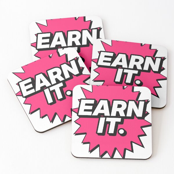 Item preview, Earn It Pop Art Gym Motivation designed and sold by LoudWallz.