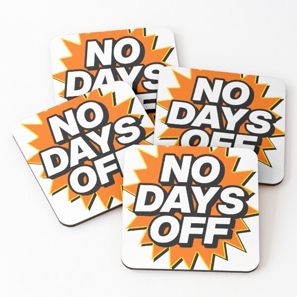 Item preview, No Days Off Pop Art Gym Motivation designed and sold by LoudWallz.