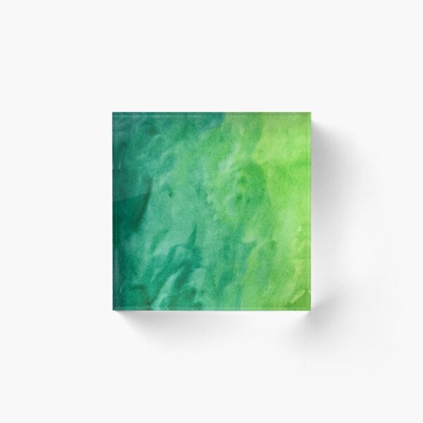 Mean and Green Acrylic Block