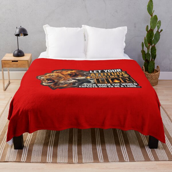 Item preview, Roar Like A Lion - Motivational Lion and Lamb Quote Sticker designed and sold by Nicolae-SCROCIOB-Shop.