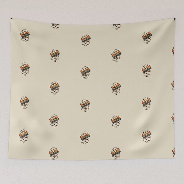 Item preview, Vintage Cassette Tape and Unspooled Ribbon – Retro Mixtape Art designed and sold by astersgraphics.