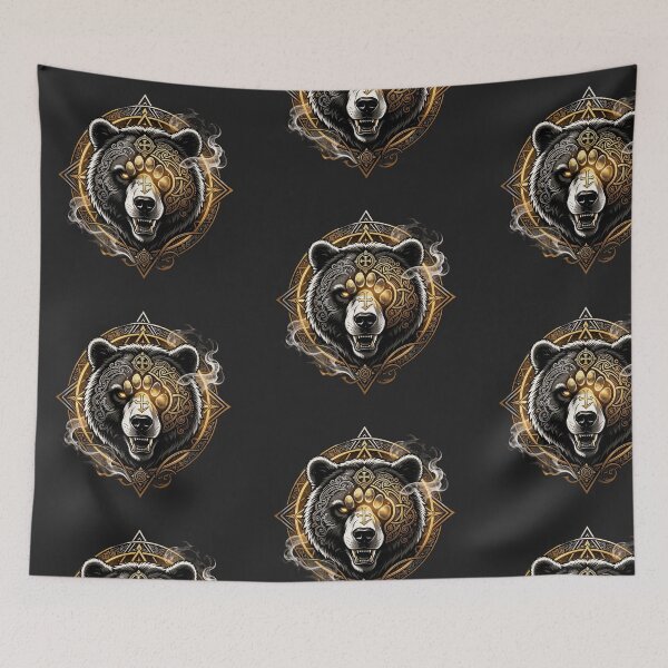 Item preview, Mystic Veles Bear - Slavic God of Wealth and Magic designed and sold by GodsMonsterss.
