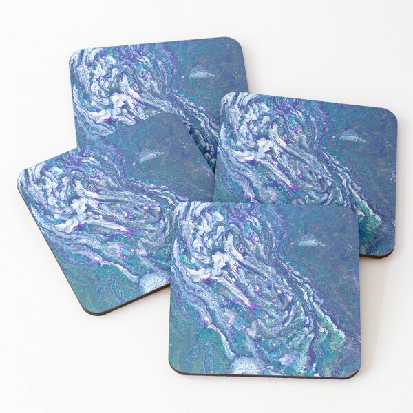 Item preview, Dadjo 1 Fluid Blue Abstract designed and sold by Doug  Siegel.
