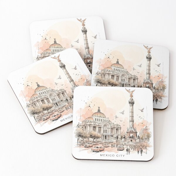 Item preview, Mexico City Architecture in Watercolor designed and sold by EdwinkOne.