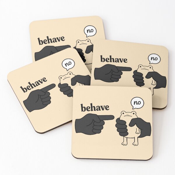 Item preview, Behave No Funny Frog Refusal Meme designed and sold by marlingordon.