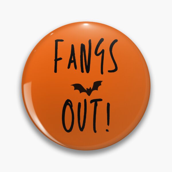 Item preview, Fangs Out Halloween Bat – Minimalist Spooky Orange and Black Design designed and sold by SeAWorkshop.